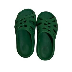 Green slippers slip on sandals Size 36-37